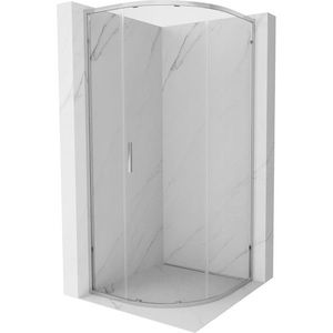 MEXEN/S - Exo štvrťkruhový posuvný sprchovací kút 70 x 70, transparent, chróm 8131-070-070-01-00 vyobraziť
