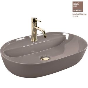 REA - Umývadlo na dosku Aura 61 Beige Shiny REA-U6381 vyobraziť