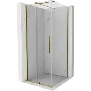 MEXEN/S - Velár sprchovací kút 90 x 90, transparent, zlatá 871-090-090-01-50 vyobraziť