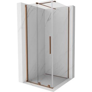 MEXEN/S - Velár sprchovací kút 90 x 90, transparent, ružové zlato 871-090-090-01-60 vyobraziť