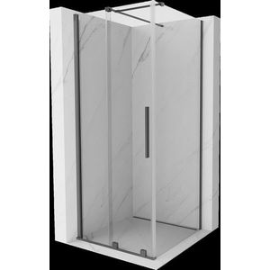 MEXEN/S - Velár sprchovací kút, posuvné dvere 90 x 90, transparent, grafit metal 871-090-090-01-95 vyobraziť