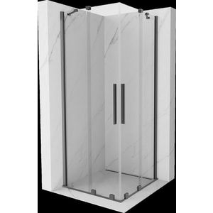 MEXEN/S - Velar Duo sprchovací kút, posuvné dvere 90 x 90, transparent, grafit metal 871-090-090-02-95 vyobraziť