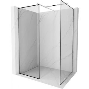 MEXEN/S - Kioto Sprchová zástena Walk-in 70 x 70 cm, čierny vzor, chróm 800-070-202-01-70-070 vyobraziť