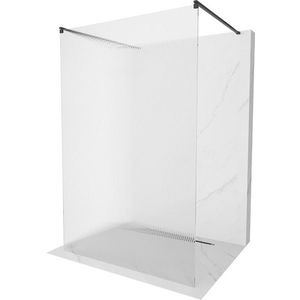 MEXEN/S - Kioto Sprchová zástena WALK-IN voľne stojaca 110 x 200, prúžky 8 mm, čierna 800-110-002-70-09 vyobraziť