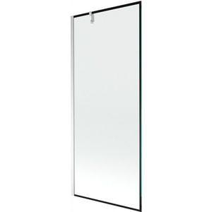 MEXEN/S - Next vaňová zástena FIX 80 x 150, čierna dekor, chróm 895-080-000-00-70-01 vyobraziť
