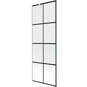 MEXEN/S - Next vaňová zástena FIX 70x150, čierny dekor, biela 895-070-000-00-77-20 vyobraziť