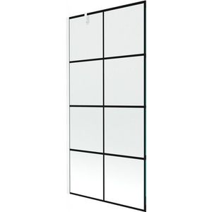 MEXEN/S - Next vaňová zástena FIX 90x150, čierny dekor, biela 895-090-000-00-77-20 vyobraziť