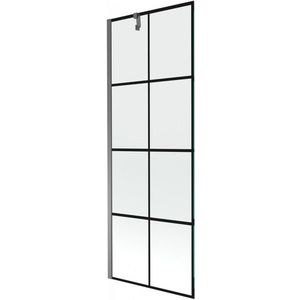 MEXEN/S - Next vaňová zástena FIX 70 x 150, čierna vzor, grafit metal 895-070-000-00-77-95 vyobraziť