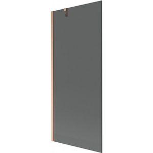 MEXEN/S - Next vaňová zástena FIX 80 x 150, grafit, meď kartáčovaná 895-080-000-00-40-65 vyobraziť