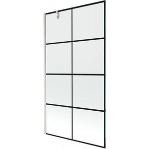 MEXEN/S - Next vaňová zástena FIX 100 x 150, čierna vzor, nikel kartáčovaná 895-100-000-00-77-97 vyobraziť