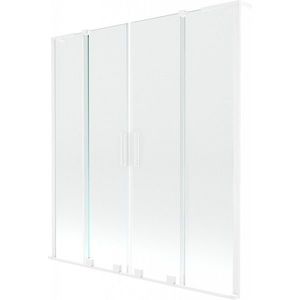 MEXEN/S - Velar L Duo dvojkrídlová posuvná vaňová zástena 150 x 150, transparent, biela 896-150-003-02-20 vyobraziť