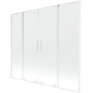 MEXEN/S - Velar L Duo dvojkrídlová posuvná vaňová zástena 200 x 150, transparent, biela 896-200-003-02-20 vyobraziť