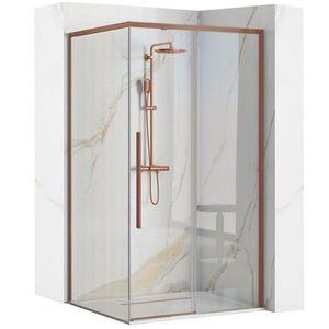 REA - Sprchovací kút SOLAR - Copper Brush 90x90 Bez sprchovej vaničky REA-K9512 vyobraziť