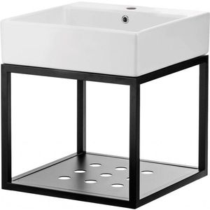 DEANTE - Temisto nero Nástenná kúpeľňová konzola, s umývadlom - 60x50 cm CDTW6U6S vyobraziť