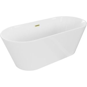 MEXEN/S - Flavia vaňa voľne stojaca 170 x 75, biela, sifón a prepad zlatá kartáčovaná 54031708000-55 vyobraziť