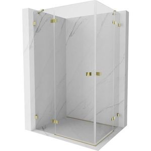 MEXEN/S - Lunar Duo sprchovací kút dvere krídlové 105 x 70, transparent, zlato 834-105L-070P-50-00 vyobraziť