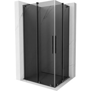 MEXEN/S - Velar L Duo sprchovací kút, posuvné dvere 100 x 90, grafit, gun gray kartáčovaná 871-100-090-02-43-66 vyobraziť
