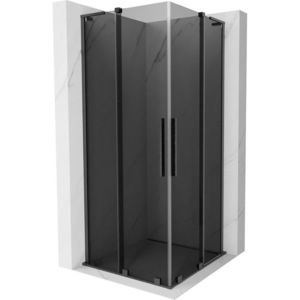 MEXEN/S - Velar L Duo sprchovací kút, posuvné dvere 90 x 90, grafit, gun gray kartáčovanáana 871-090-090-02-43-66 vyobraziť