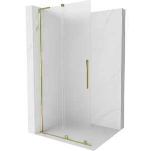 MEXEN/S - Velar L Sprchová zástena posuvná Walk-in 100 x 200, dekor 8 mm, zlato 871-100-003-33-50 vyobraziť