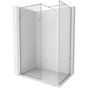 MEXEN/S - Kyoto-F Sprchová zástena WALK-IN s rámom 135 x 70, transparent 8 mm, chróm 800-135-202-04-00-070 vyobraziť