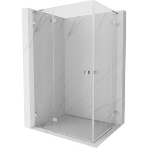 MEXEN/S - Lunar L Duo sprchový kút dvere krídlové 90 x 80, transparent, chróm 834L-090L-080P-01-00 vyobraziť
