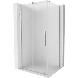 MEXEN/S - Velár sprchovací kút, posuvné dvere 130 x 85, dekor, chróm 871-130-085-31-01 vyobraziť