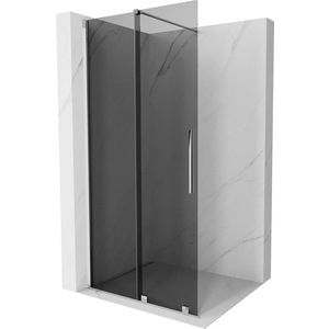 MEXEN/S - Velar Sprchová zástena posuvná Walk-in 70 x 200, grafit 8 mm, chróm 871-070-000-43-01 vyobraziť