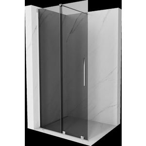 MEXEN/S - Velar Sprchová zástena posuvná Walk-in 85 x 200, grafit 8 mm, chróm 871-085-000-43-01 vyobraziť