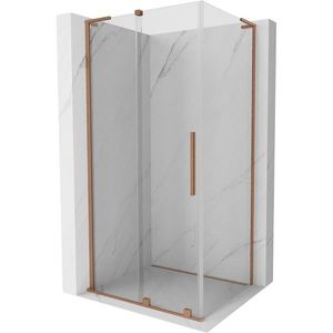 MEXEN/S - Velar L sprchovací kút, posuvné dvere 100 x 85, transparent, meď kartáčovaná 871-100-085-03-65 vyobraziť