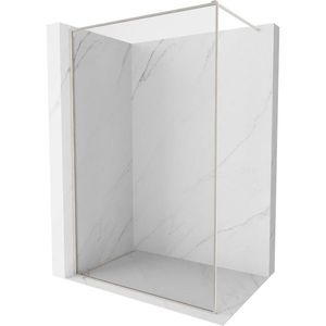 MEXEN/S - Kyoto-F Sprchová zástena WALK-IN s rámom 90 x 202, transparent 8 mm, nikel kartáčovaný 800-090-104-97-00 vyobraziť
