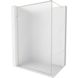 MEXEN/S - Kioto-F Sprchová zástena WALK-IN s rámom 90 x 202, dekor 8 mm, nikel kartáčovaný 800-090-104-97-30 vyobraziť