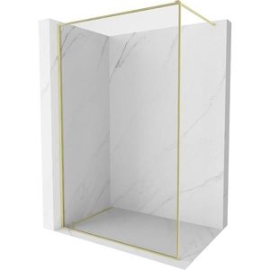 MEXEN/S - Kyoto-F Sprchová zástena WALK-IN s rámom 140 x 202, transparent 8 mm, zlato kefovaná 800-140-104-55-00 vyobraziť