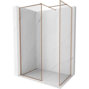 MEXEN/S - Kyoto-F Sprchová zástena WALK-IN s rámom 180 x 115, transparent 8 mm, meď kartáčovaná 800-180-202-04-65-115 vyobraziť