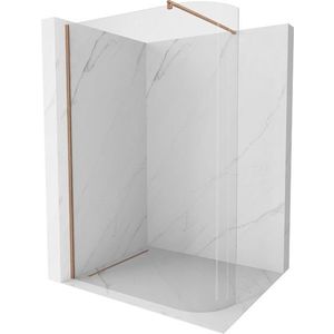 MEXEN/S - Kioto Sprchová zástena WALK-IN Walk-in 120 x 200, transparent 8 mm, meď kartáčovaná 800-120-101-65-06 vyobraziť