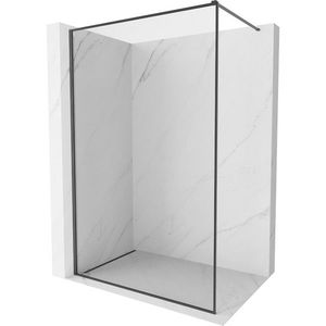 MEXEN/S - Kyoto-F Sprchová zástena WALK-IN s rámom 110 x 202, transparent 8 mm, grafit kartáčovaná 800-110-104-66-00 vyobraziť