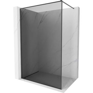 MEXEN/S - Kyoto-F Sprchová zástena WALK-IN s rámom 120 x 202, grafit 8 mm, grafit kartáčovaná 800-120-104-66-40 vyobraziť