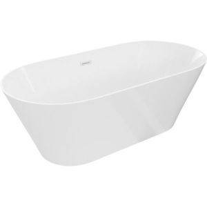 MEXEN/S - Luna Slim voľne stojaca vaňa 170 x 75, biela, sifón a prepad biela 52041707500-20 vyobraziť