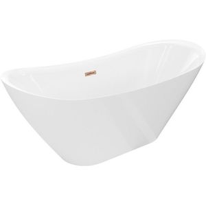 MEXEN/S - Lotos voľne stojaca vaňa 170 x 75, biela, sifón a prepad ružové zlato 52051707700-60 vyobraziť