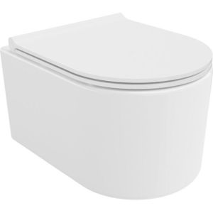 MEXEN/S - Sofia Závesná WC misa Rimless Tornado vrátane sedátka s slow slim, duroplast, biela lesk 30540500T vyobraziť