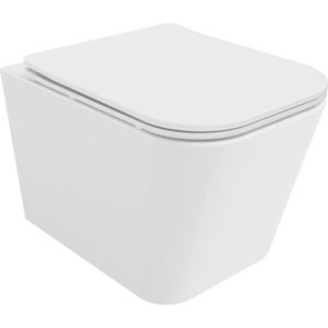 MEXEN/S - Teo Závesná WC misa Rimless Tornado vrátane sedátka s slow slim, duroplast, biela lesk 30850600T vyobraziť