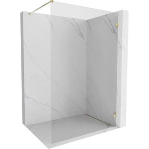 MEXEN/S - Lunar Sprchová zástena WALK-IN pravá 130 x 200, transparent 8 mm, zlato 830-130-000-50-00-P vyobraziť