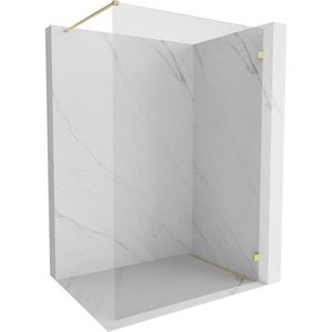 MEXEN/S - Lunar Sprchová zástena WALK-IN pravá 130 x 200, transparent 8 mm, zlato kefovaná 830-130-000-55-00-P vyobraziť