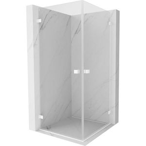 MEXEN/S - Lunar-B Duo sprchovací kút dvere krídlové 85 x 85, transparent, biela 832-085L-085P-20-00 vyobraziť