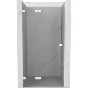 MEXEN/S - Lunar sprchové dvere krídlové ľavé 80, transparent, biela 834-080-000-20-00-L vyobraziť