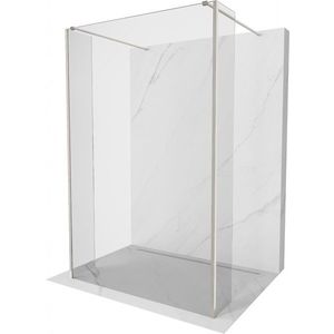 MEXEN/S - Kioto Sprchová zástena WALK-IN voľne stojaca 120 x 30 x 30, transparent, nikel kefovaná 800-120-030-222-97-00-030 vyobraziť