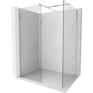 MEXEN/S - Kyoto Sprchová zástena WALK-IN 70 x 70 cm, transparent, nikel kartáčovaný 800-070-202-97-00-070 vyobraziť