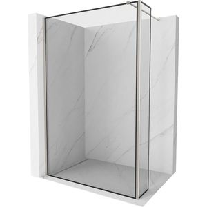 MEXEN/S - Kioto Sprchová zástena WALK-IN 90 x 30, čierny vzor, nikel kartáčovaná 800-090-212-97-70-030 vyobraziť