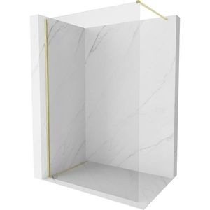 MEXEN/S - Kyoto-X Sprchová zástena WALK-IN 60 x 200, transparent 10 mm, zlato kefovaná 800-060-101-55-00-X vyobraziť