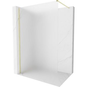 MEXEN/S - Kyoto-X Sprchová zástena WALK-IN 100 x 200, dekor 10 mm, zlato kefovaná 800-100-101-55-30-X vyobraziť