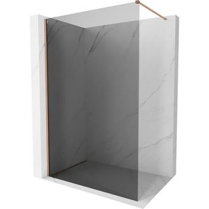 MEXEN/S - Kyoto-X Sprchová zástena WALK-IN 120 x 200, grafit 10 mm, meď kartáčovaná 800-120-101-65-40-X vyobraziť